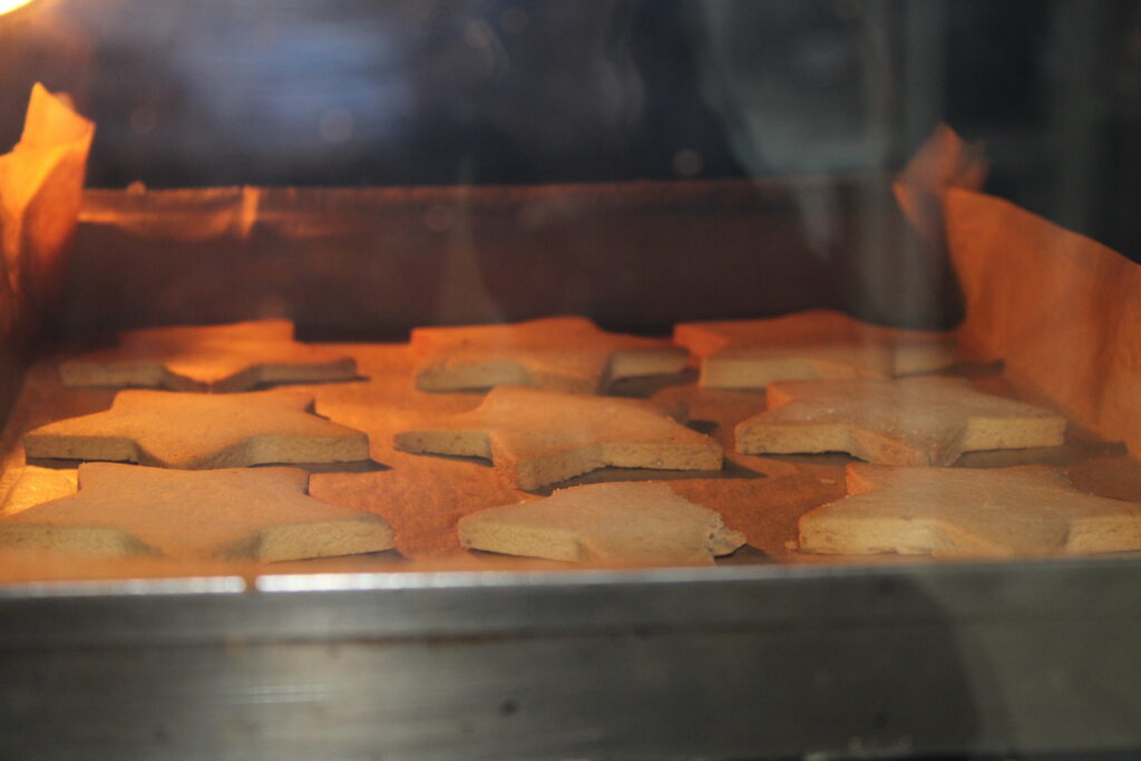 Les biscuits au four